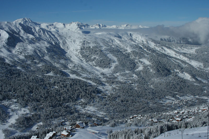 Station de Méribel en hiver
