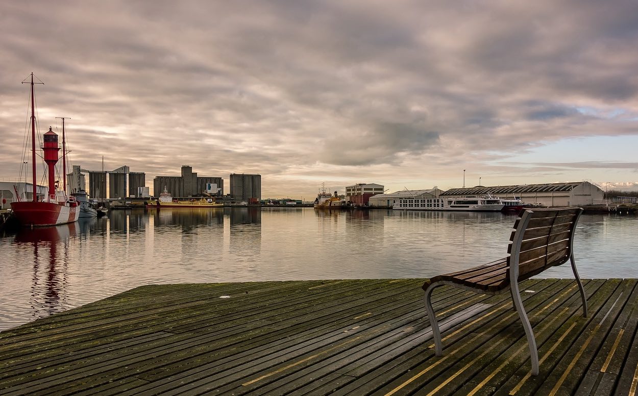 Vue du port du Havre