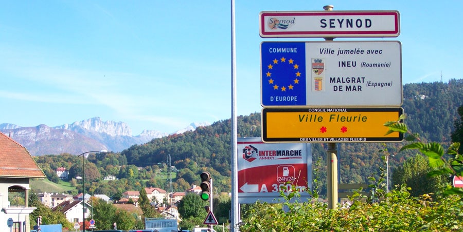 Vue de la ville de Seynod